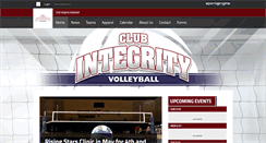 Desktop Screenshot of clubintegrityvb.com
